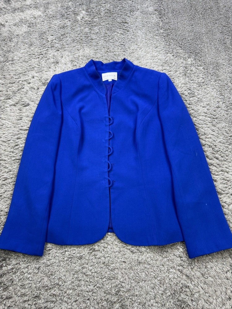 Lily Taylor Royal Blue Career Blazer for Women New York Paris Style