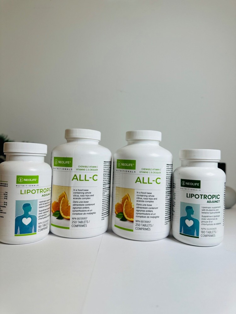 (Set of 4) NeoLife All-C and Lipotropic (Brand New)—Exp 2026 —FREE SHIPPING