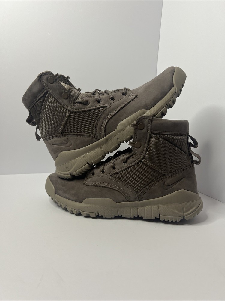 Nike NSW Leather Boot in Dark Mushroom - Size 7.5