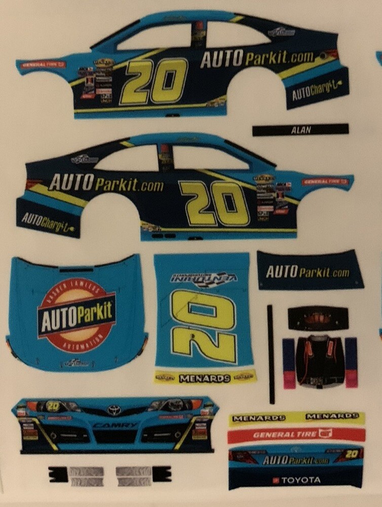 Custom 2025 Lawless Alan #20 1/64 NASCAR ARCA Peel & Stick Decals