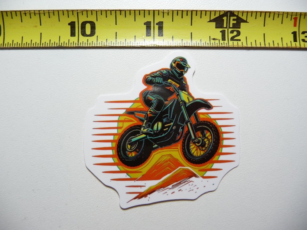 Motorcycle Decal Sunset Mountain Streams Fan Love Team Vet Sticker
