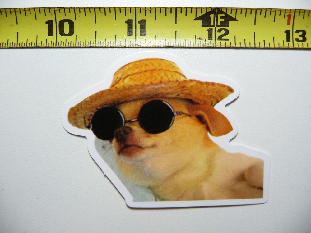 Chihuahua Vacation Fun Sticker Decal Cute Pet Dog Puppy Design