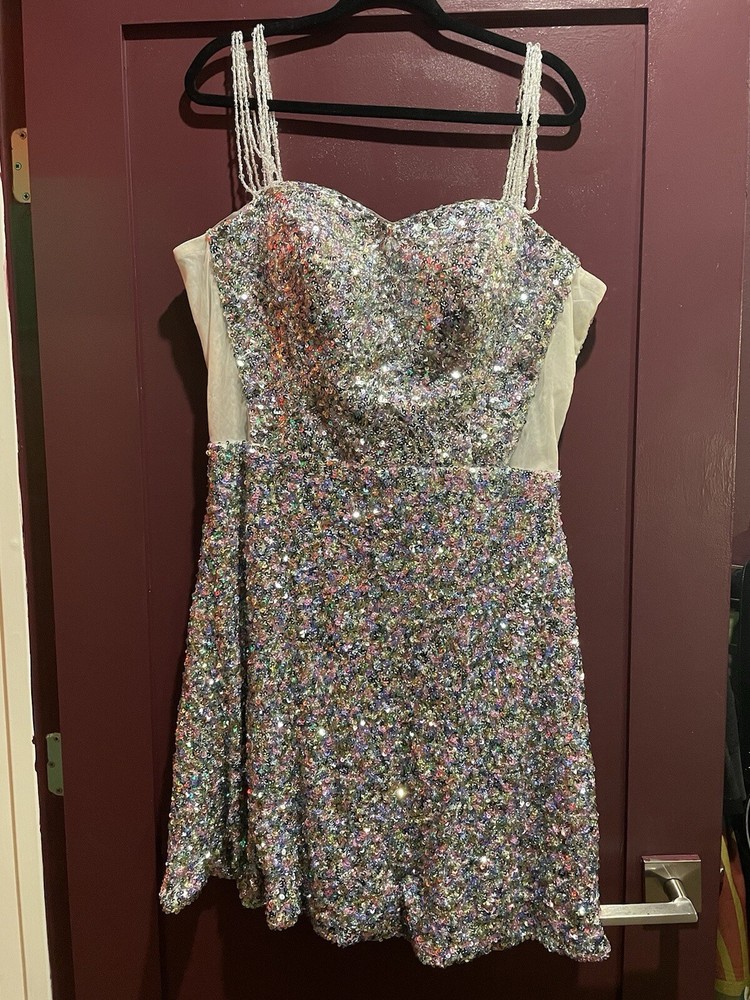 Custom made NWT sequin pinup fit and flare dress size 1X