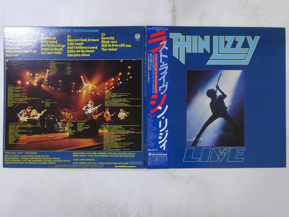 Thin Lizzy Life Live Vertigo 20PP-57~8 Japan  VINYL LP OBI