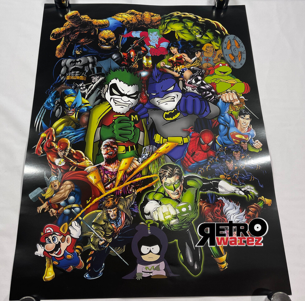 Twiztid - Super Heroes Poster 18x24” marvel dc Comics Super Mario Brothers X-men