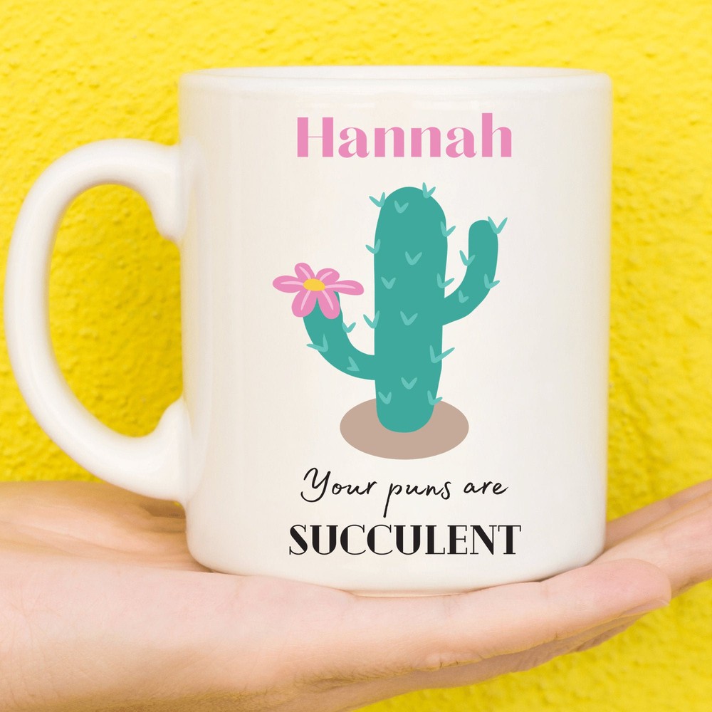 Personalised Mug Name Mug For Women Custom Mug Personalised Gift For Her Plant