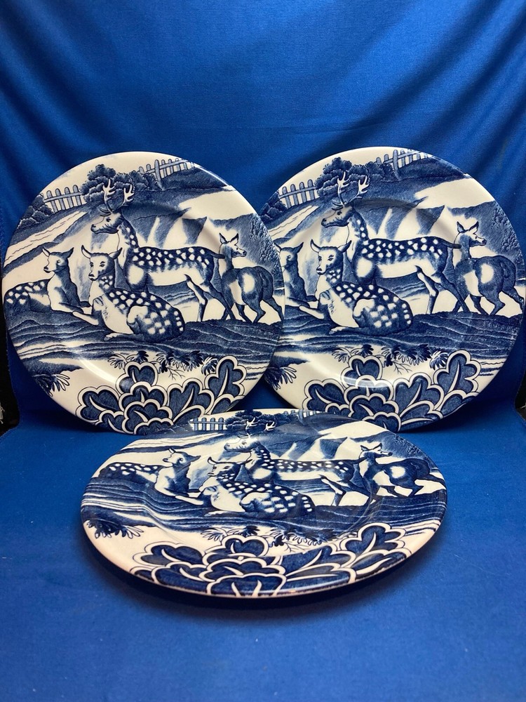 TIFFANY MENAGERIE BY JOHNSON BROTHERS, SET 3 SALAD PLATES TIFFANY & CO, ENGLAND