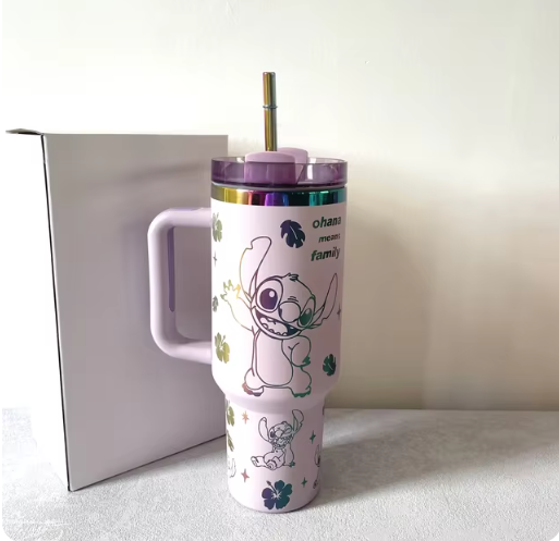 40oz Stainless Steel Tumbler Juice Milk Cup With Double Handle