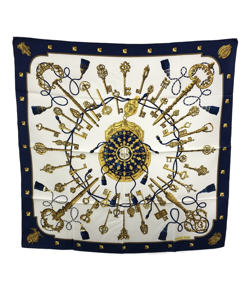 Hermes Scarf Carre 90 Silk 100 Key Women'S