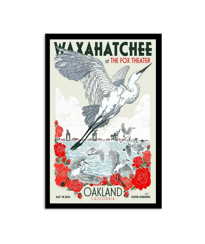Waxahatchee live at Fox Theater Oakland CA May 18 2024 concert poster