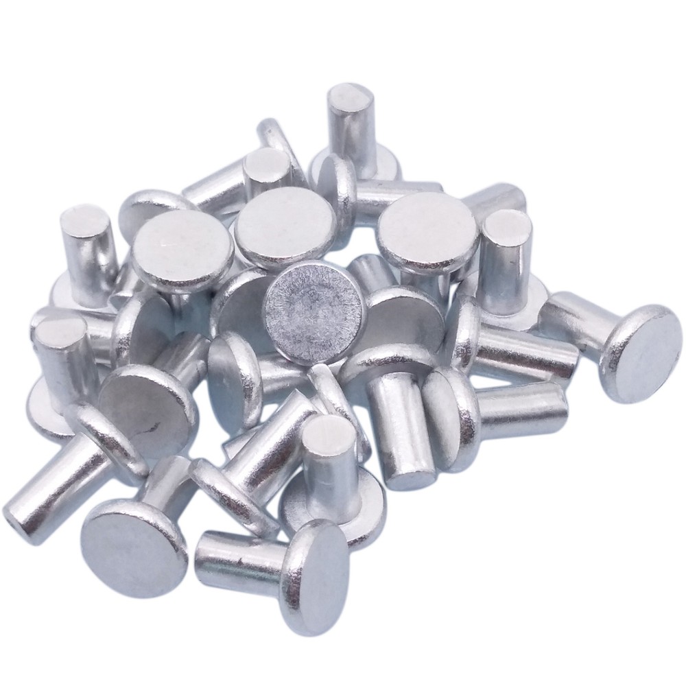 100pcs 5x10mm Aluminum Countersunk Head Solid Rivets for Metalwork