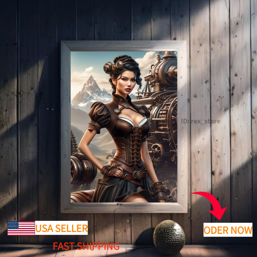Steampunk Fantasy Poster - Gorgeous Collectible Art