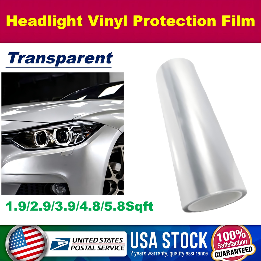 Car Headlight Taillight Fog Light Sticker Tint Protector Film Vinyl Wrap Decals