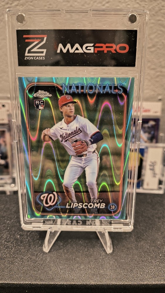 2024 Topps Chrome Update Trey Lipscomb RC Aqua Refractor /199 #USC134 Raywave