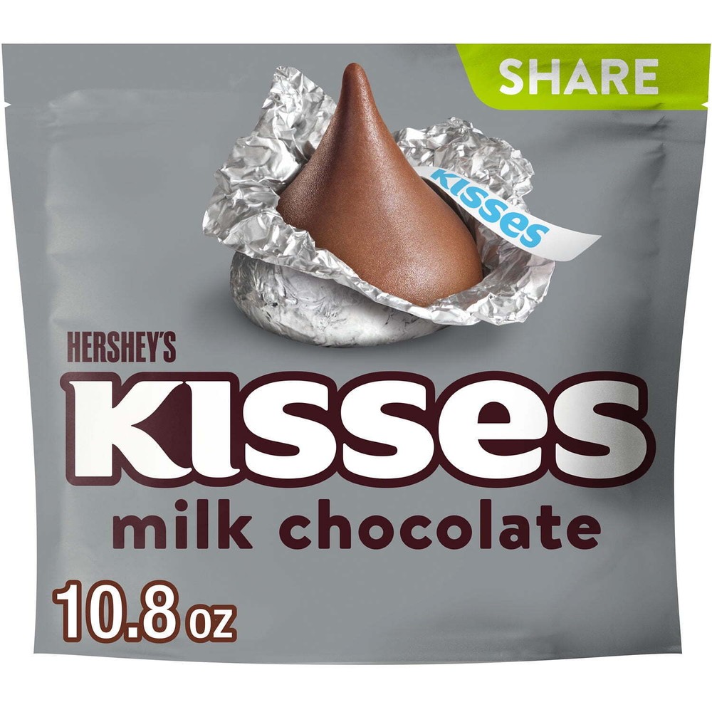 Hershey's Kisses Milk Chocolate Candy, Share Pack 10.8 oz