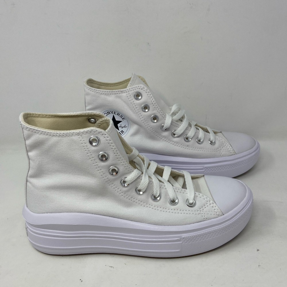 Converse Chuck Taylor All Star Move High Platform Sneakers White Women’s 8