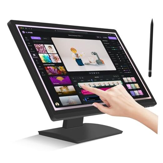 24 Inch Touchscreen Monitor, IPS FHD 1080P Touch PC 24inch-100Hz-Touchscreen