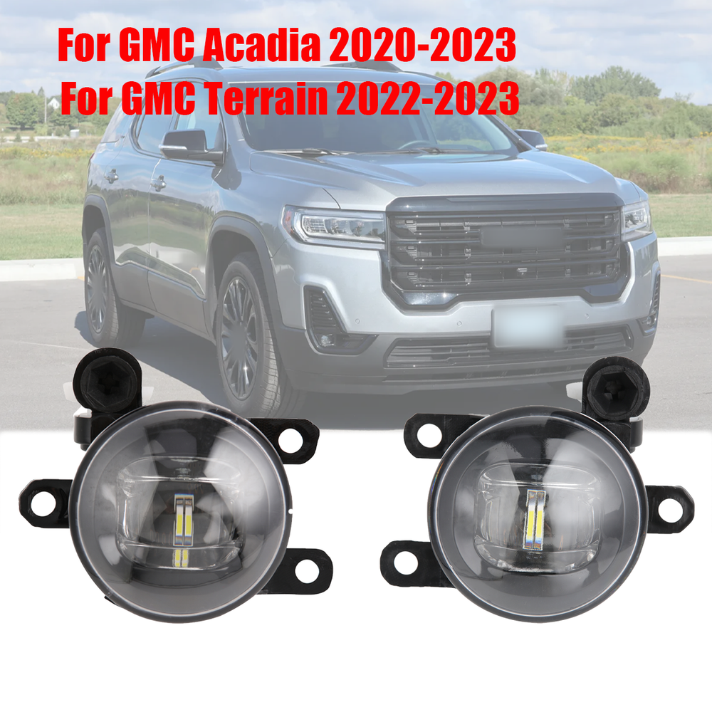 2PCS Front Fog Lights For 2020-2023 GMC Acadia 2022-2023 Terrain Right+Left Side