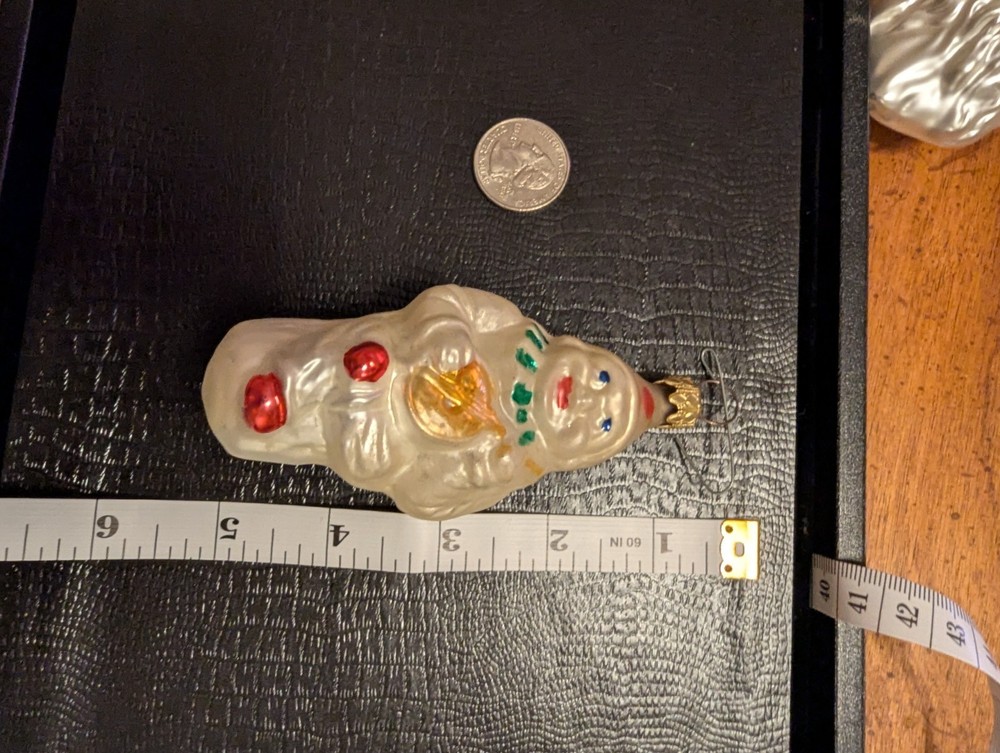 Vintage Hand Blown Glass Christmas Ornament