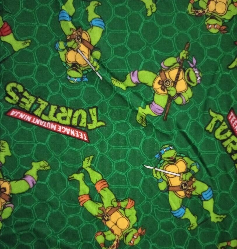 TMNT Fun Fabric Knit Piece 18x6.5 Inch New USA Seller