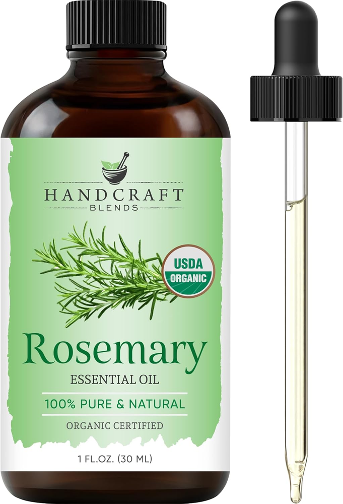 Organic Rosemary Essential Oil – 1 Fl Oz – 100% Pure and Natural – Premium Grade
