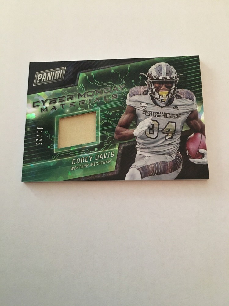2017 Panini Cyber Monday Materials Cracked Ice /25 Corey Davis Western Michigan-image