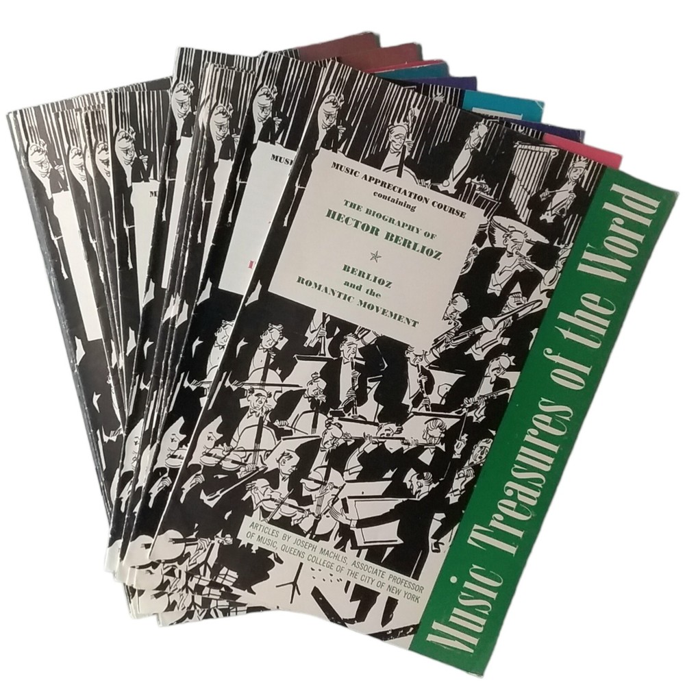 Vintage Lot of 14 Music Treasures World Appreciation Course Pamphlets