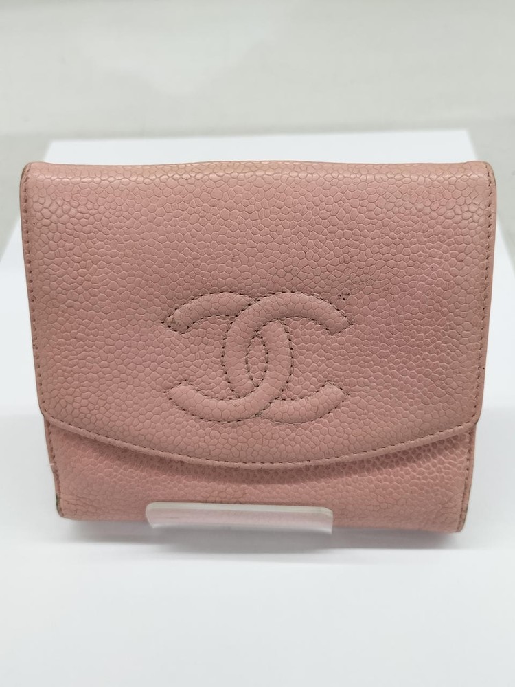 Chanel A13496 W-Hook Bifold Wallet in Black Lambskin