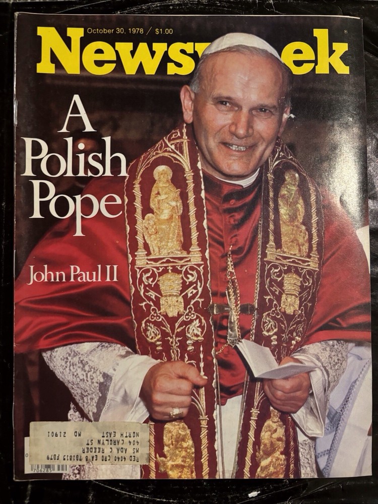 NEWSWEEK A Polish Pope John Paul II October 30 1978