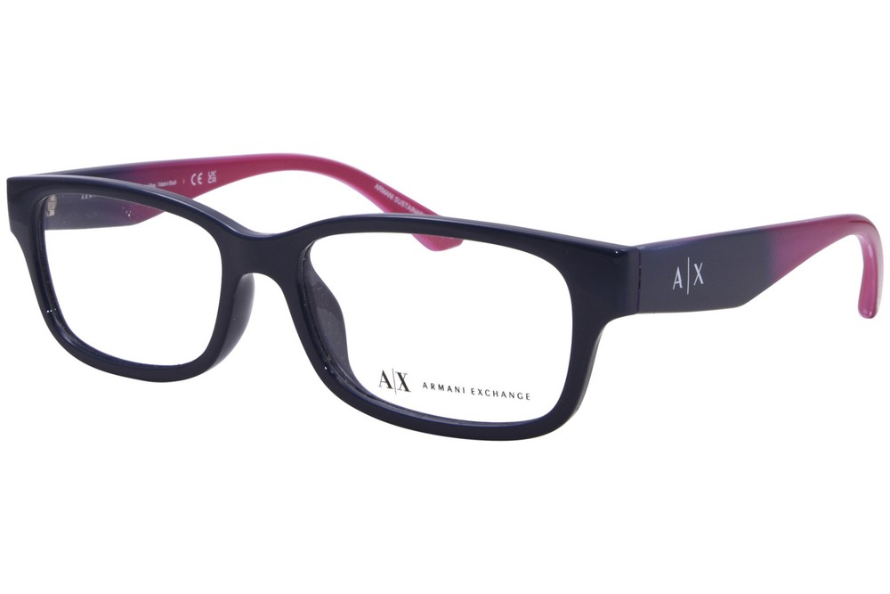 Armani Exchange AX3107U 8192 Eyeglasses Frame Women's Shiny Blue Full Rim 54mm