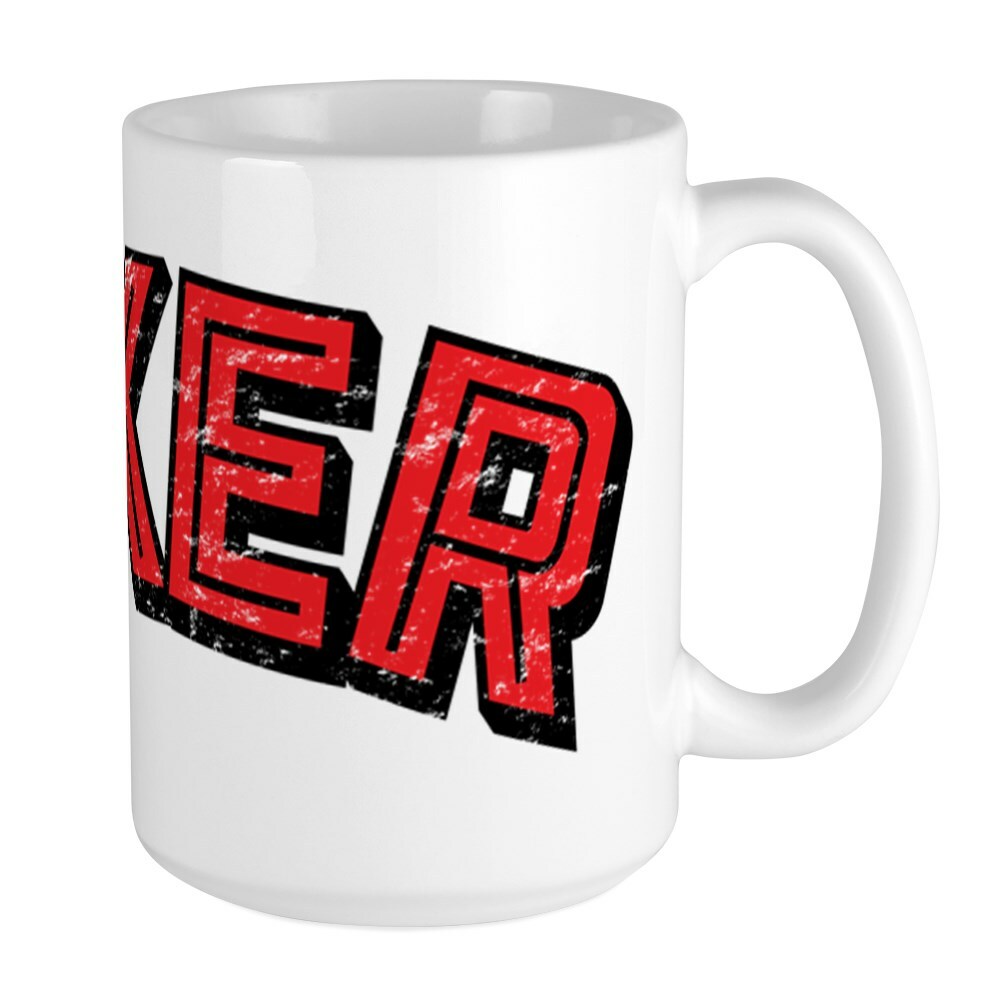 CafePress BIKER Mugs Coffee Mug, Large 15 oz. White Coffee Cup (276284264)
