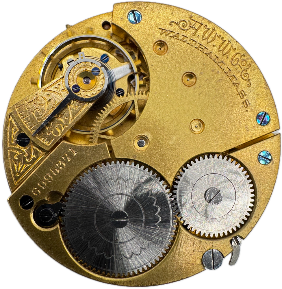 Antique 1897 Waltham 7 Jewel 16s Hunter Pocket Watch Movement 20 USA