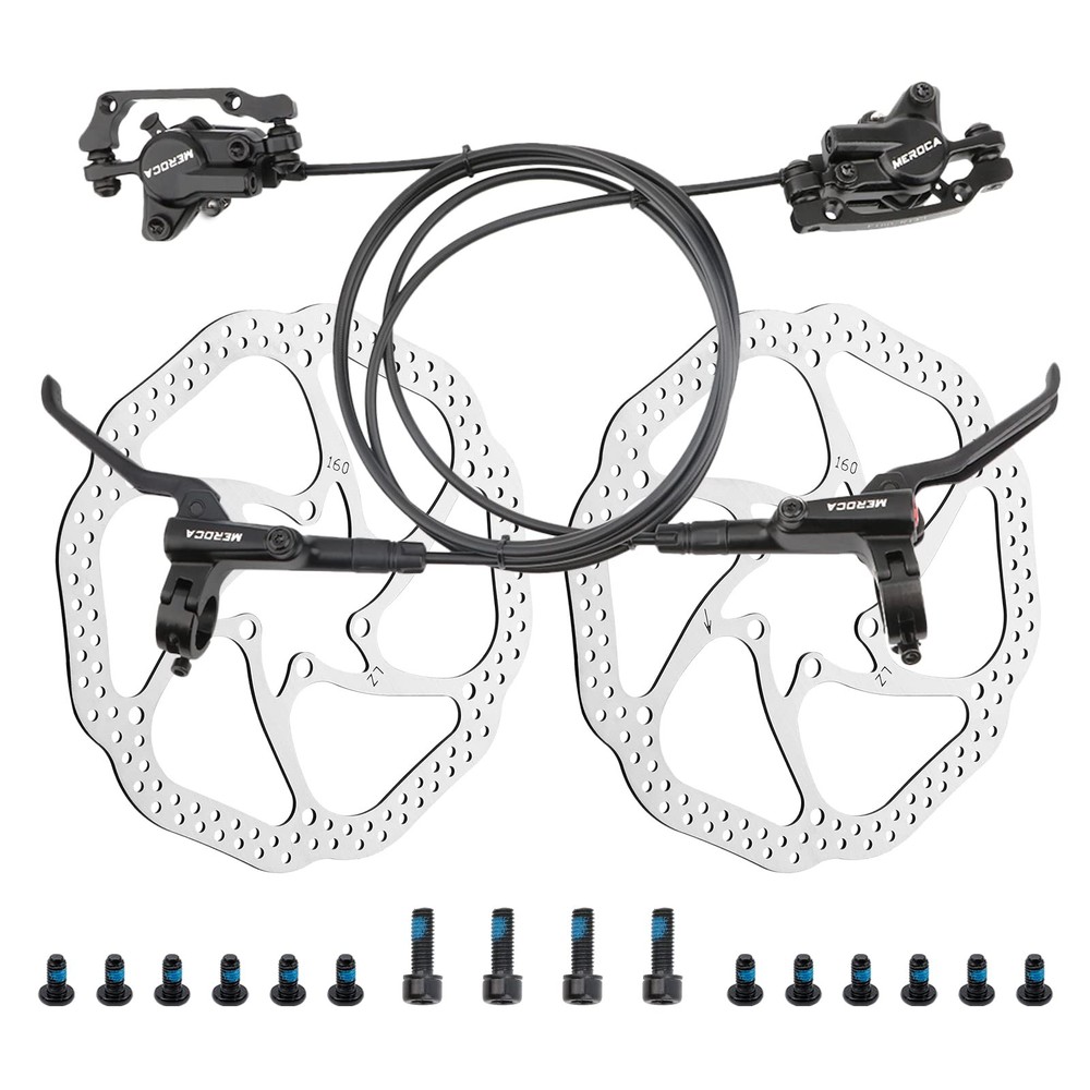 Mountain Bike Hydraulic Brake Kit with 160mm 6-Spoke Rotors