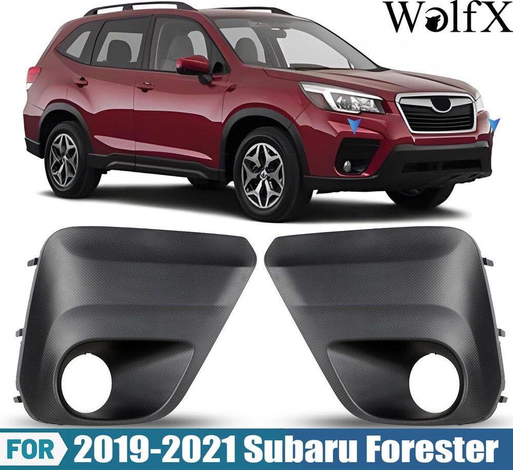 2 piezas cubierta de luz antiniebla bisel embellecedor para Subaru Forester 2019-2021 lado derecho + izquierdo