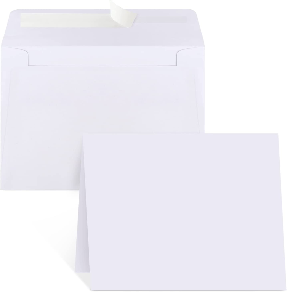 4x6 Blank White Invitation Cards and Envelopes, 30-Pack Cardstock with 30 Envelopes