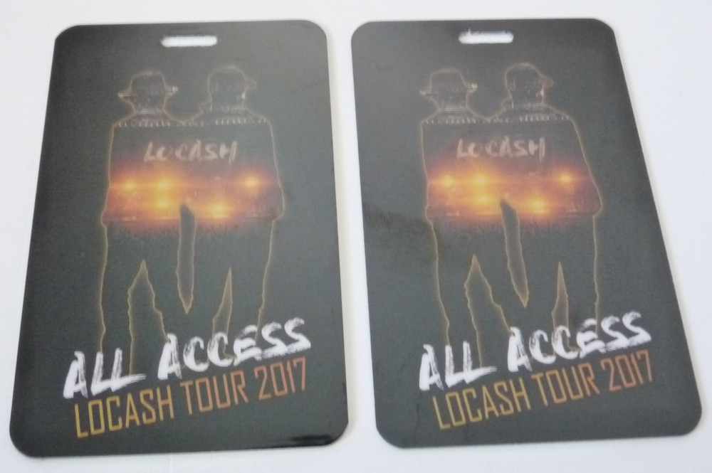 LoCash Cowboys 2017 Tour All Access  Concert Backstage Laminate Pass D12