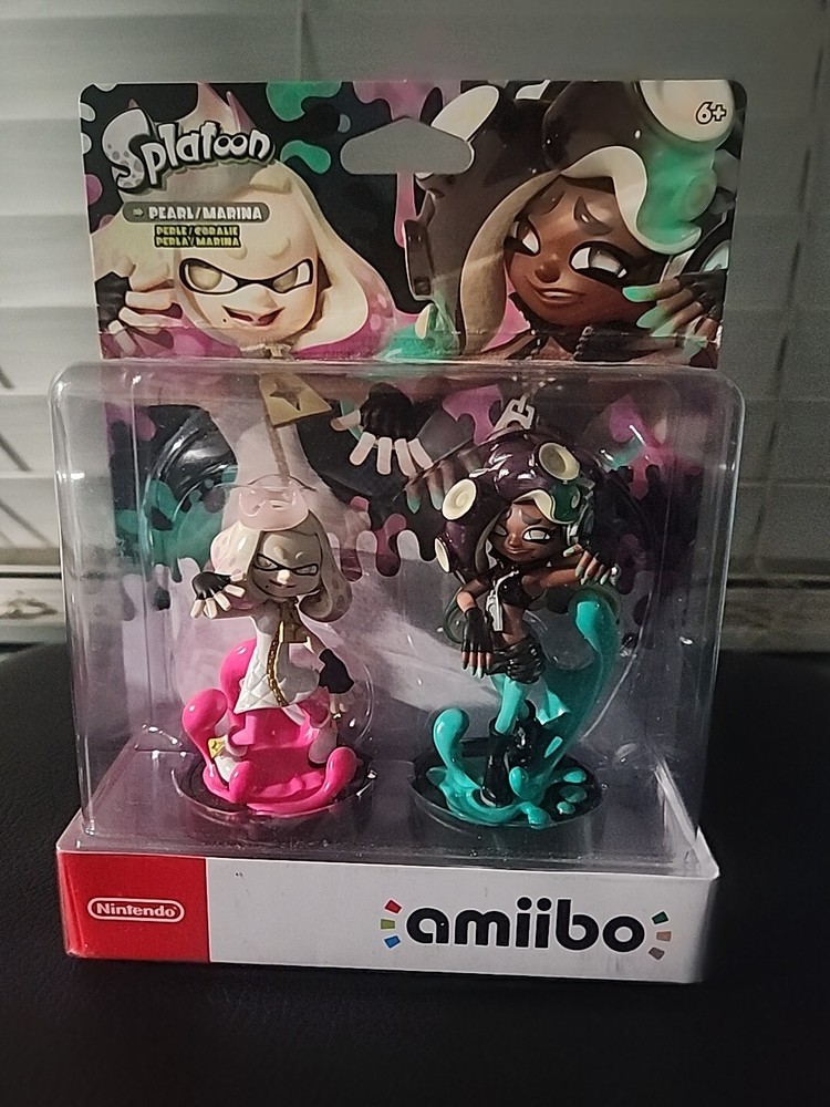 Nintendo Splatoon Off The Hook Pearl & Marina Amiibo 2-Pack Figures NEW SEALED