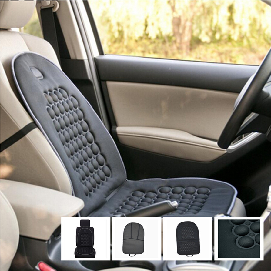 Car Seat Cushion Therapy Massage Padded Bubble Foam Chair Black Auto Pad Cover