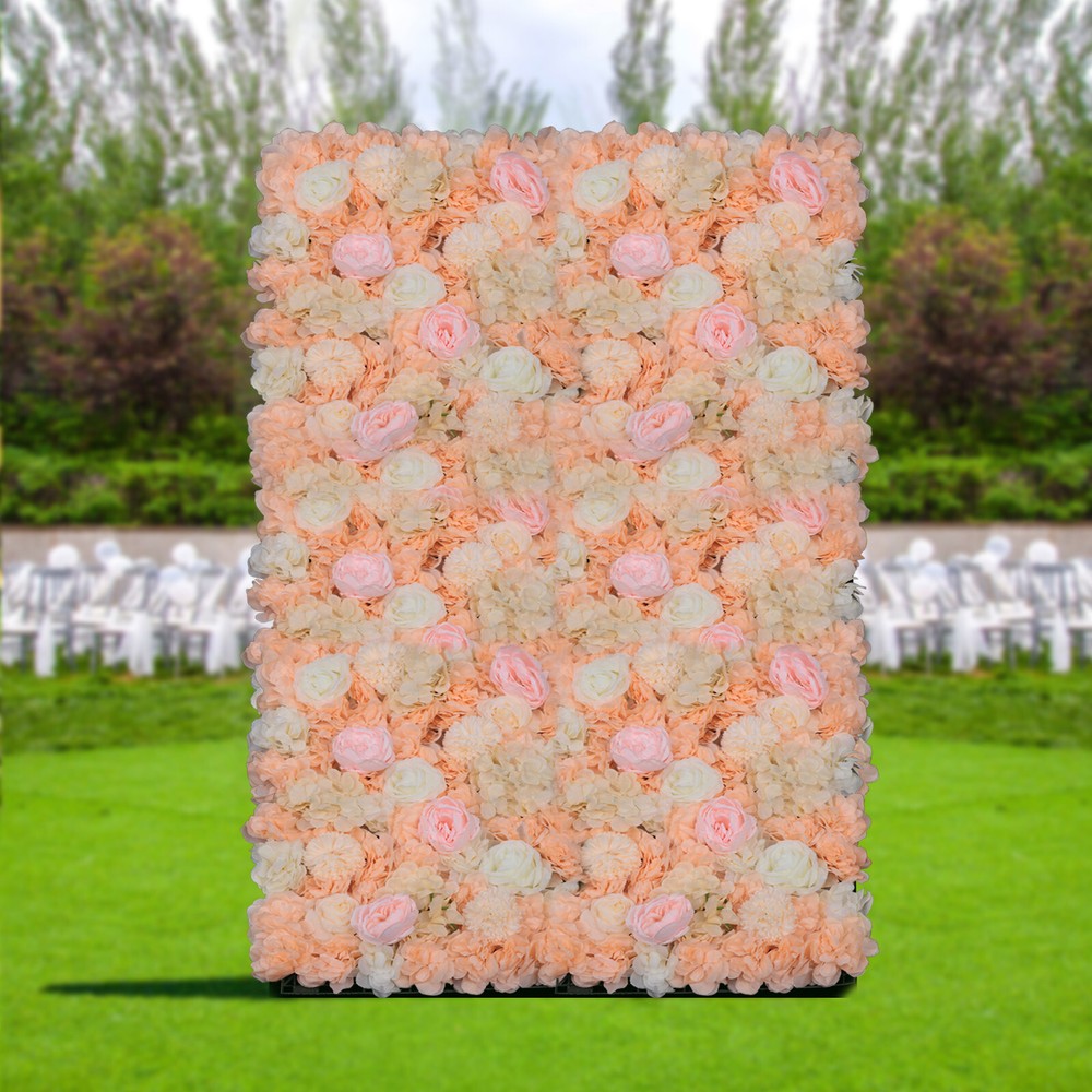 6 Artificial Flower Wall Panel Floral Backdrop Wedding Decorative Wall Panel