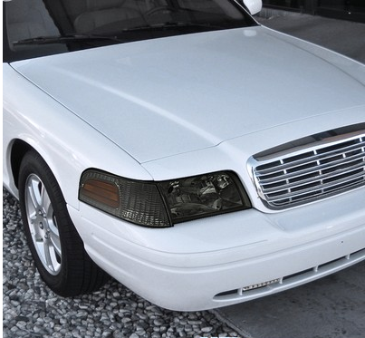 Smoke Headlights & Corner Parking Lamps for 98-11 Ford Crown Victoria