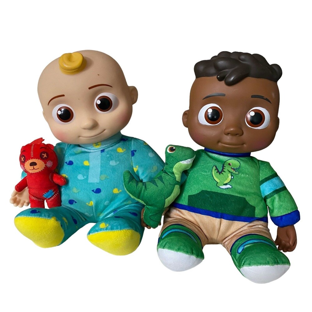 Cocomelon JJ & Best Friend Codi 12” Plush Singing Doll Set TESTED BOTH WORK! EUC