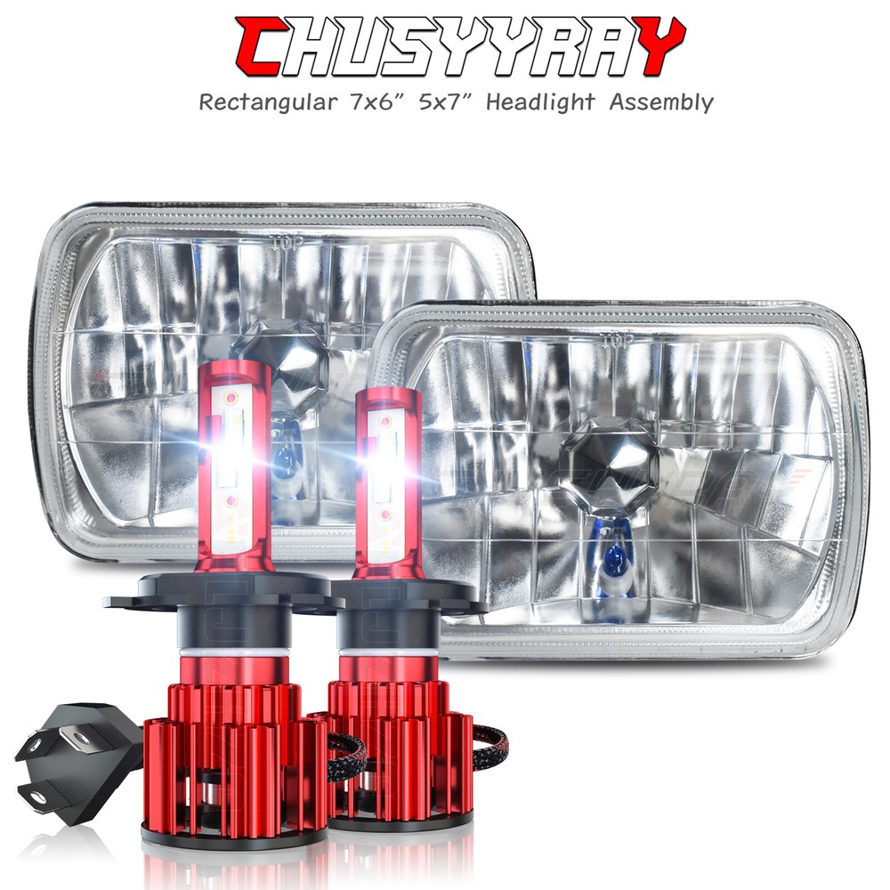 1982-1994 Toyota Pickup Hardbody Truck 5x7 7x6 LED H4 Hi-Lo Beam Headlight