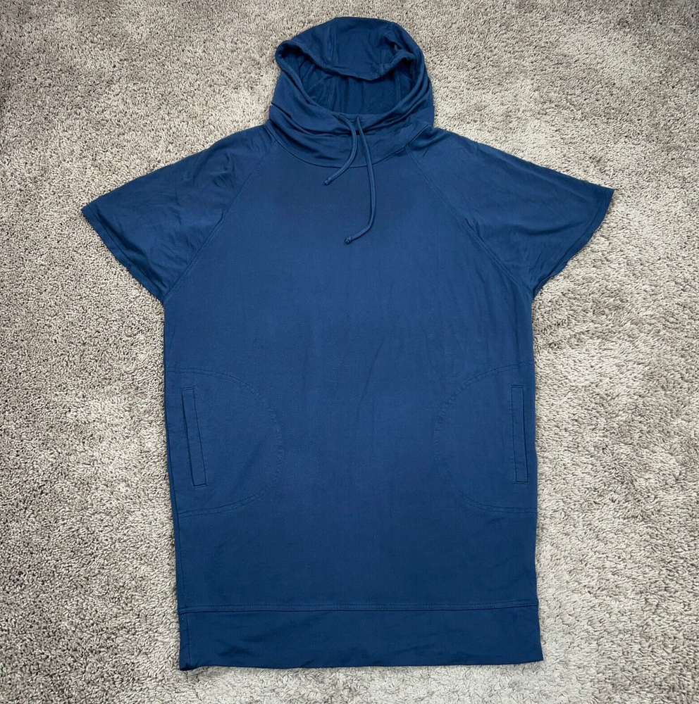 Prana Dress Womens Large Blue Hooded Carys Relaxed Sweater Hoodie Camp Ladies