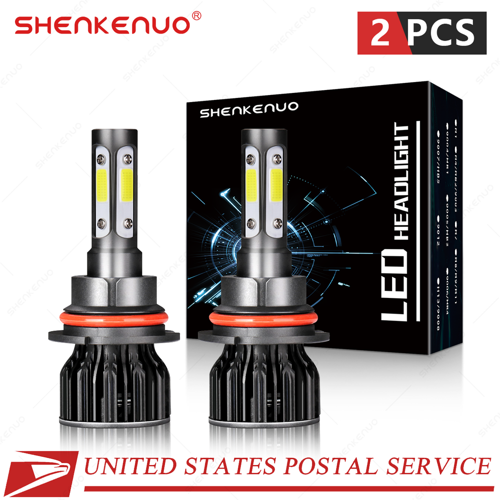 2x LED For FORD MUSTANG 1990-2004 Headlight Kit 9007 HB5 White Bulbs Hi-Lo Beam