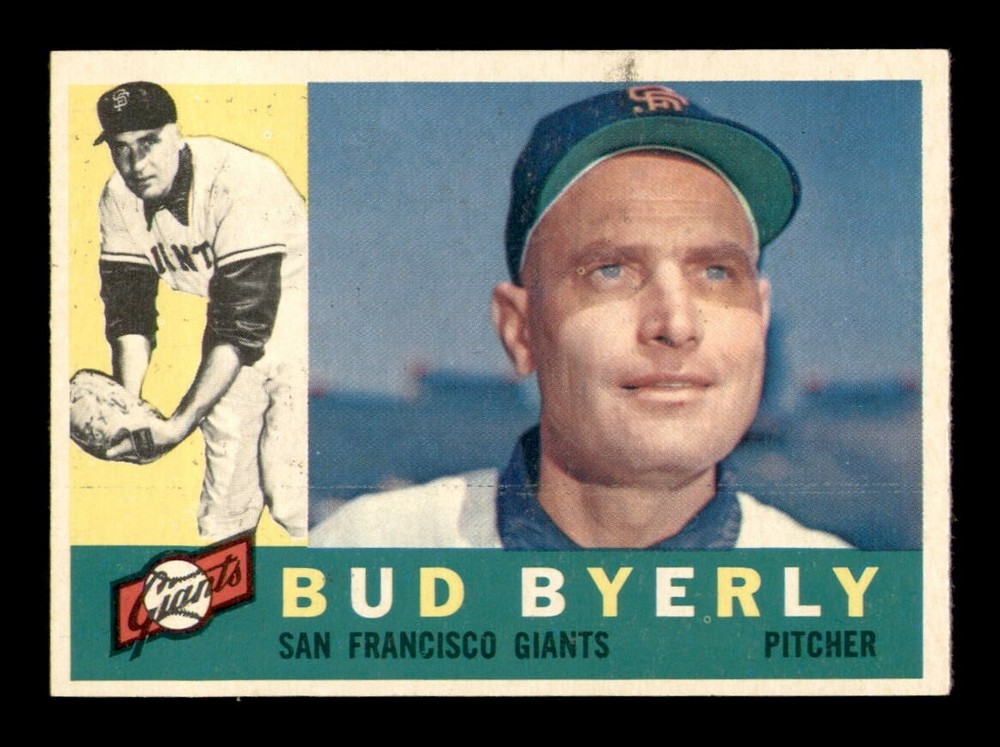 1960 Topps #371 Bud Byerly EX-MINT Baseball Card *OBGcards*