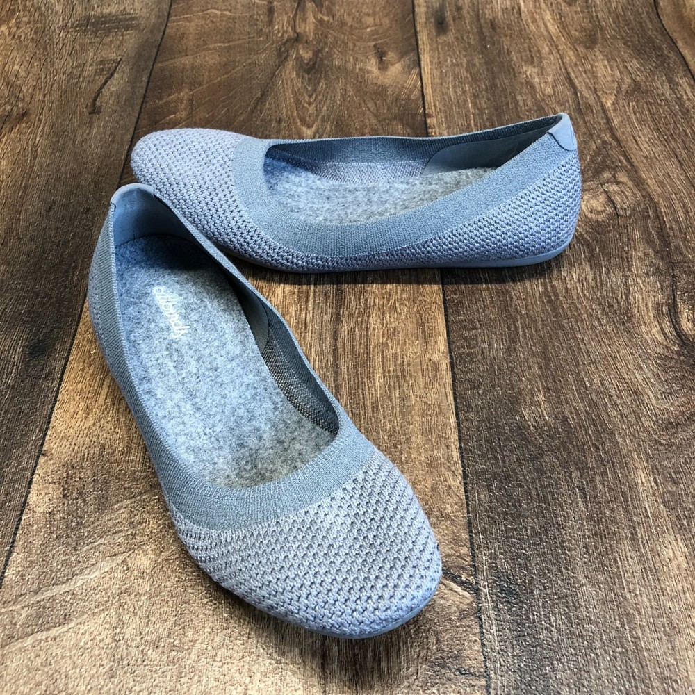 Allbirds Tree Breezers Ballet Flats Mist Gray Women’s Size 8 Sustainable MINT