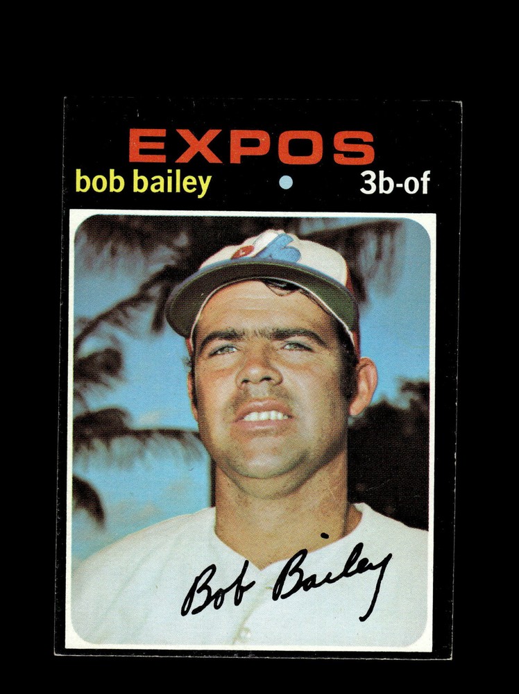 Vintage Topps #157 Bob Bailey Montreal Expos Near Mint NM Baseball Card  