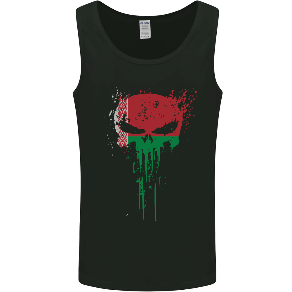 Belarus Skull Gym Training Bodybuilding Mens Vest Tank Top