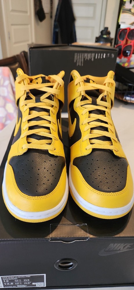 Size 12 M Nike Dunk High x Wu-Tang Premium 2024 High Yellow DS NEW Fast Ship
