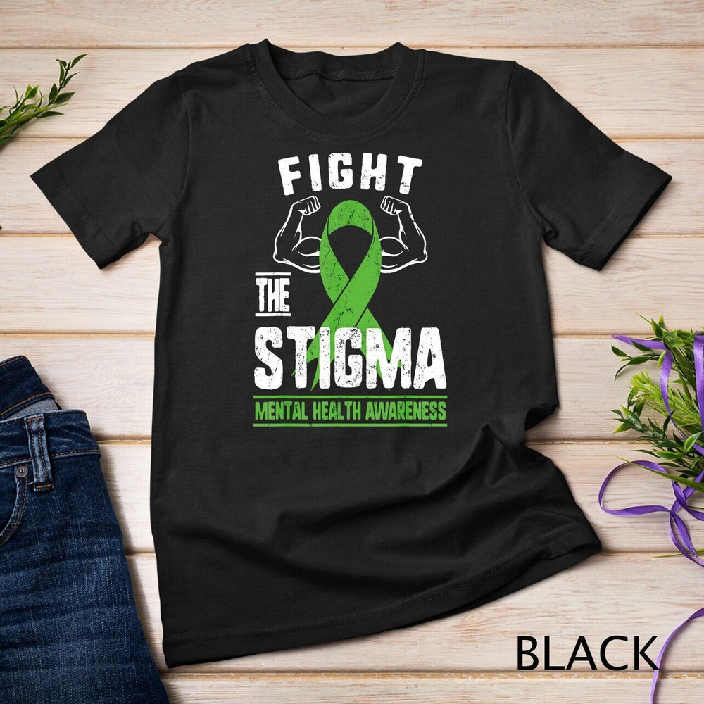 Unisex Fight The Stigma Depression Anxiety Mental Health Awareness T Shirt